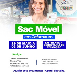 SAC MÓVEL EM CAFARNAUM