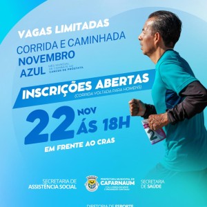 CORRIDA E CAMINHADA NOVEMBRO AZUL.